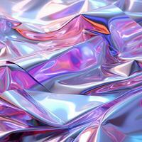 ai gerado abstrato moderno pastel holográfico fundo anos 80 amassado iridescente frustrar textura synthwave onda de vapor estilo futurismo foto