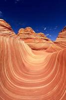 a formação de areia navajo das ondas no arizona eua foto