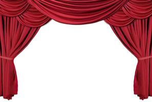 cortinas de teatro drapeadas vermelhas série 2 foto