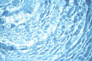 lindo água textura com ondas. azul cor, água fundo foto
