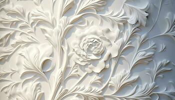 ai gerado abstrato floral padronizar em elegante papel de parede Projeto gerado de ai foto