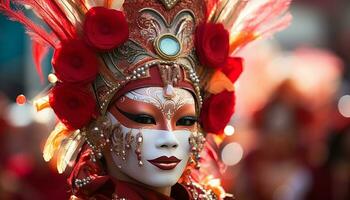 ai gerado tradicional festival comemora cultura com elegância e beleza gerado de ai foto