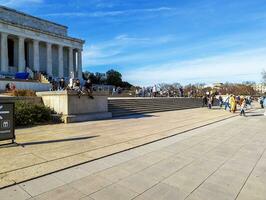 Washington, CC, EUA - 16.12.2023 Lincoln memorial dentro centro da cidade Washington. foto