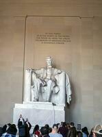 Washington, CC, EUA - 16.12.2023 Lincoln memorial dentro centro da cidade Washington. foto
