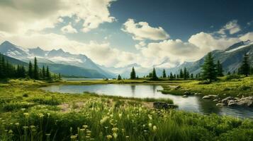 ai gerado natureza paisagens fundo foto