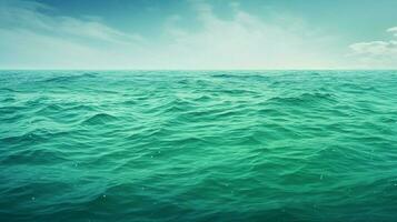 ai gerado mar verde fundo foto