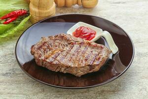 bife de lombo grelhado carne bovina foto