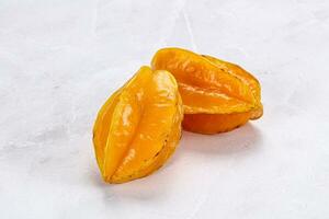 tropical doce delicous fruta - carambola foto