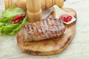 bife de lombo grelhado carne bovina foto