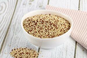 cru seco Quinoa cereal grão foto