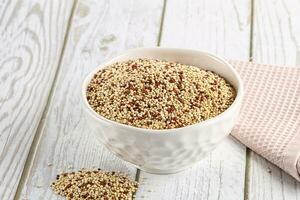 cru seco Quinoa cereal grão foto