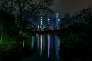 Midtown Manhattan à noite foto