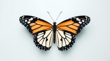 ai gerado foto do borboleta isolado em branco fundo. generativo ai