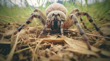 ai gerado foto do berçário rede aranha em uma chão. generativo ai