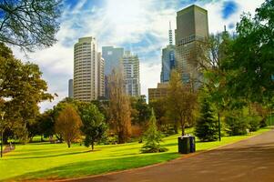 Melbourne cidade parque foto