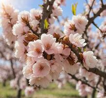 ai gerado árvore Flor foto