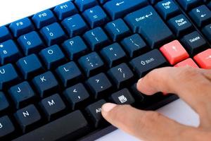 computador ou teclado de pc para digitação foto