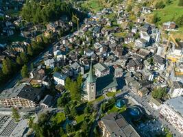 Pfarrkirche st. Maurícia - zermatt, Suíça foto