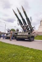 tula, Rússia - 20.07.2023 - tiro do a nacional museu do defesa. armaduras foto