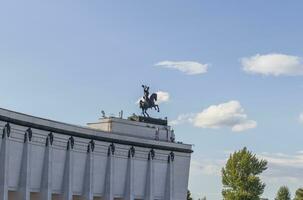 Moscou, Rússia - 21.07.2021 - fachada do a vitória museu. história foto