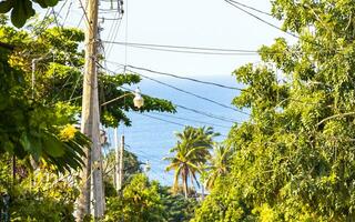 lindo cidade marinha panorama natural panorama Visão porto escondido México. foto