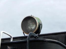 detalhes de transporte ferroviário da locomotiva, vagão foto