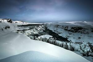 gullfoss cascata panorama foto