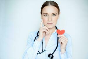 retrato do uma cardiologista médico foto