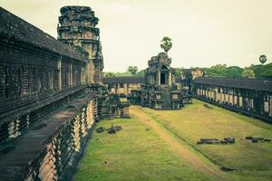 Angkor wat têmpora, siem colher, Camboja. foto