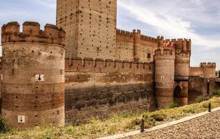 castelo do a mota dentro medina del Campo, Valladolid, Espanha foto