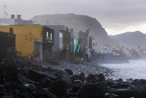 costa linha Visão dentro a vovó canarias foto