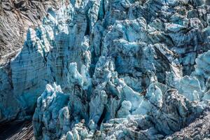 geleira argentiere nos alpes de chamonix, maciço do mont blanc, frança. foto