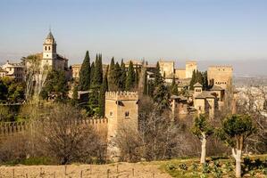 Visão do a famoso alhambra, granada, Espanha. foto