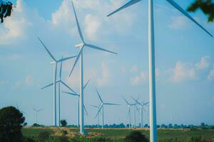 moinhos de vento para elétrico poder Produção. foto