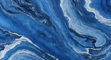 ai gerado rude azul mármore fundo. lindo abstrato grunge decorativo Sombrio marinha azul pedra parede textura. foto