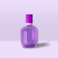 perfume vidro garrafa 3d render foto