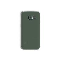 Móvel telefone costas - vertical - verde isolado em branco fundo foto