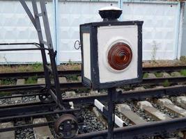 detalhes de transporte ferroviário da locomotiva, vagão foto