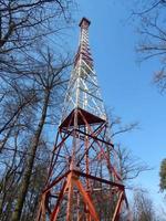 o desenho da torre de incêndio da torre de metal foto