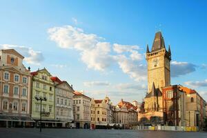 Cidade corredor dentro Praga foto