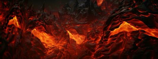 ai gerado vívido lava textura dentro erupção. ai generativo. foto