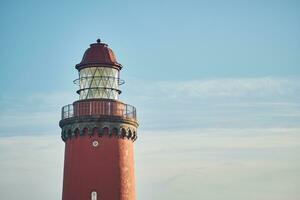 topo do a farol bovbjerg fyr dentro Dinamarca foto