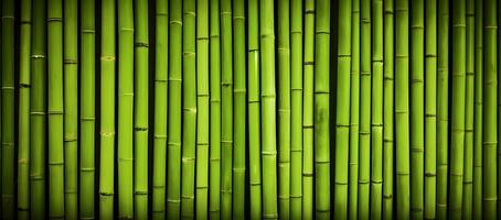 ai gerado natural verde bambu fundo. foto