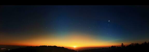 ai gerado leitoso caminho galáxia com estrelas e espaço poeira dentro a universo foto