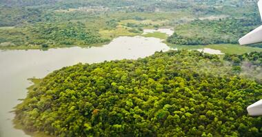 aéreo Visão do a rio dentro a riau ilhas foto