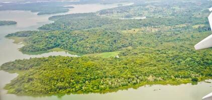 aéreo Visão do a rio dentro a riau ilhas foto