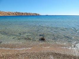 praias naturais do resort no egito de sharm el sheikh foto