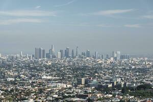 los angeles Horizonte em uma ensolarado dia foto