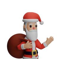 personagem de papai noel com conceito de natal e ano novo foto