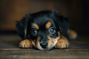 ai gerado fotografia do uma fofa cachorro, nacional cachorro dia conceito foto